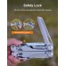 Multitool 19-in-1 with Safety Lock, Professional 440A Stainless Steel Multi Tool Pliers Pocket Tool, Foldable Multitools with Nylon Sheath for Outdoors, Survival, Camping, Hiking, Repairing